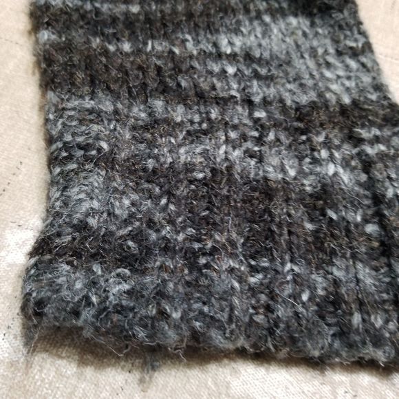 Reference Point Sweater Button Down Cardigan Womens Large Black Gray Heathered - Picture 12 of 14